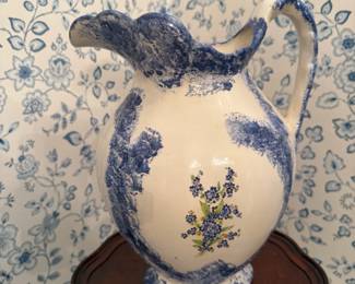 Antique Water Porcelain Pitcher