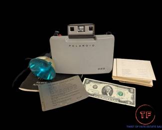 Vintage POLAROID 220 Land Camera with Accessories