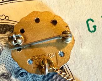 Vintage 14K GOLD Bell Systems Lapel Pin (3 Grams Approx.)
