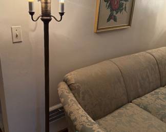 Antique Brass Floor Lamp