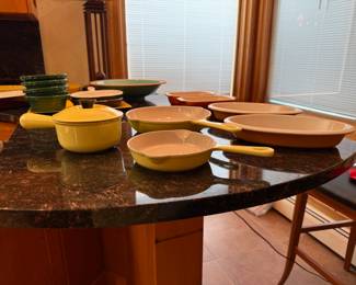 Vintage Le Creuset Enameled Cast Iron Cookware