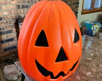 Vintage Large pumpkin blow mold 