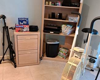 FILE CABINETS, EXERCISE BIKE, OFFICE SUPPLIES