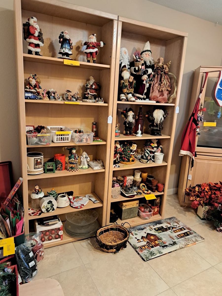 CRHISTMAS SELECTION OF SANTAS, ANGELS AND MORE HOLIDAY AND FALL DECOR