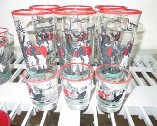 1940's Libbey Pickwick Glass Cocktail Glasses