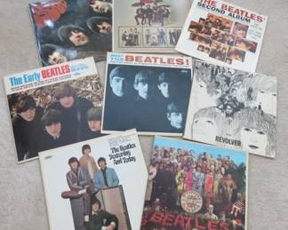 Vintage Beatles Record Albums