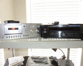 Sears Fisher 61 93241 Stereo Cassette Deck, Sony Compact Disc Player CDP-CE375