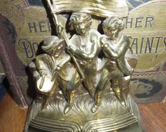 Brass American Revolution, "Spirit of '76" Bookends