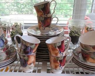 Napa Valley by Noble Excellence China Dish/Glass Set