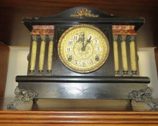 Vintage Sessions Clock Co. Mantel Clock Forestville, Conn.