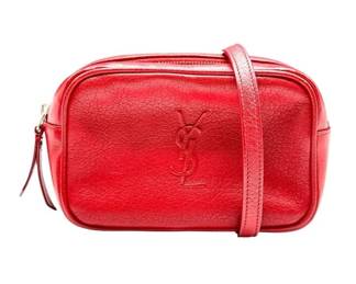 Saint Laurent Red Leather Crossbody