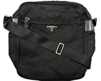 Prada Black Tessuto Nylon Crossbody Bag