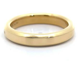 Tiffany & Co. Classic Beveled Edge Band in 18k Yellow Gold