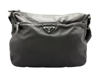 Prada Black Tessuto Nylon Crossbody Messenger Bag