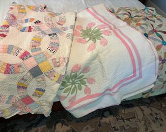 Several Good Old quilts