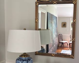 Lovely Lamp and Mirror