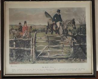 Aquatint Print 'The Noble Science'  John Leech