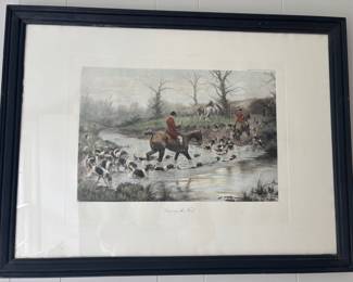 'Crossing the Ford' print by George Wright