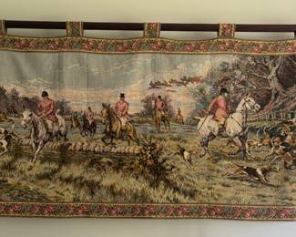 Tapestry depicting 'Chasse a Courre'