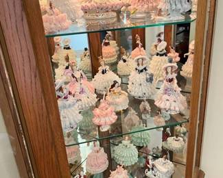 145 Dresden Vintage Porcelain Lace Figurine Collectionmin