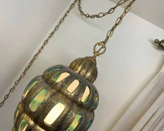 145 Brutalist Vintage Pendant Lampmin