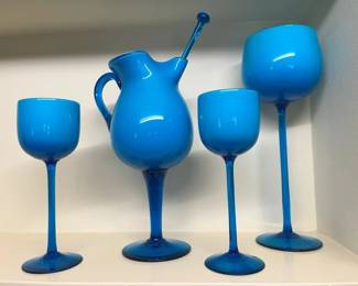 145 Carlo Moretti Blue Cased Cocktail Setmin