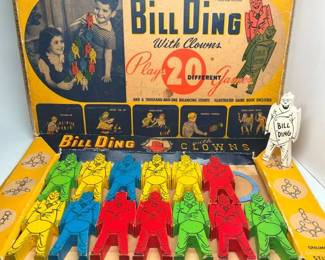 145 Strombecker Bill Ding Clowns Vintage Toy min