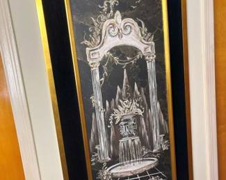 145 Vintage Neoclassical Fountain Wall Artmin