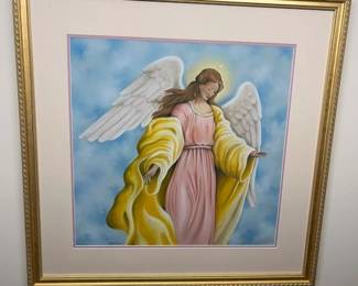 145 Deborah Crossman Guardian Angel Original Pastelmin