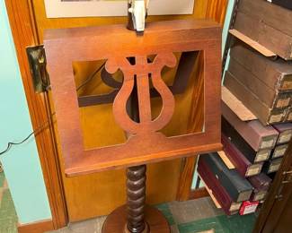 145 Victorian Mahogany Duet Music Standmin