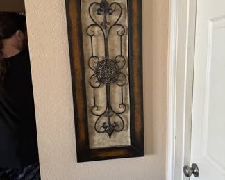 Wood/Metal Design Wall hanging