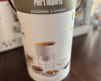 Ceramic Fondue Pot and Plates