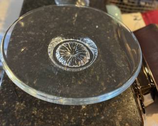 Heavy Clear Glass Platter