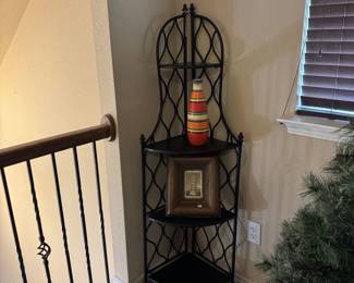 Corner Metal/Wood Shelf