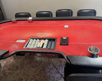 Representative of Poker Tables for sale - stored in garage