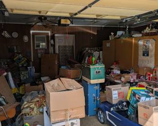 Garage full of tools and treasures