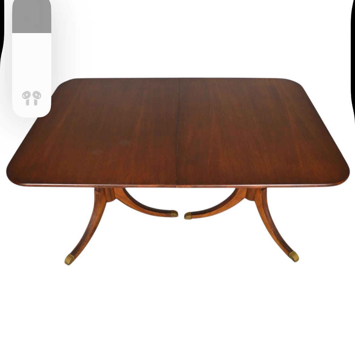 Mahogany Duncan Phyfe Dining Table, 1940s-1950s