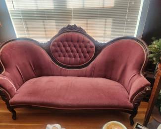 Yes-- a velvet Victorian sofa