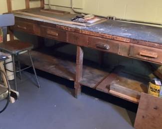 Old Wood Work Bench