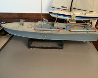 Gray Wood Hand Made Boat