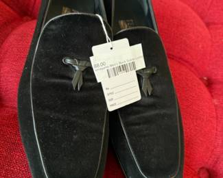 Men's Black Suede Loafers 