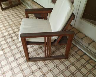 GREAT PAIR OF TEAK PATIO CHAIRS