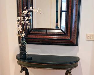 NEOCLASSICAL DEMI LUNE CONSOLE TABLE