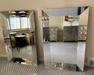 55a. Global Views Beveled Mirror with Mirror Frame
55b. Global Views Beveled Mirror with Mirror Frame