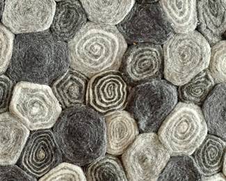 31. Designer (Sushi) Wool Rug (7'3" x 14')