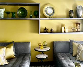 52. Wood Wall Shelving Unit