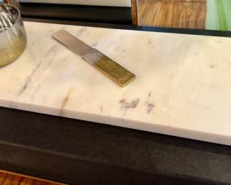 53. Michael Aram Cheese Plate & Knife