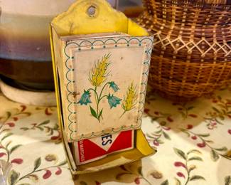 Vintage Metal Matchbox