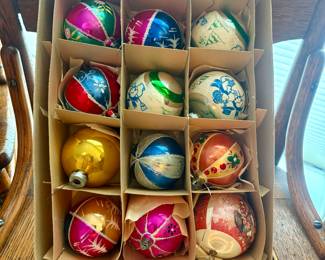 Vintage Glass Christmas Ornament