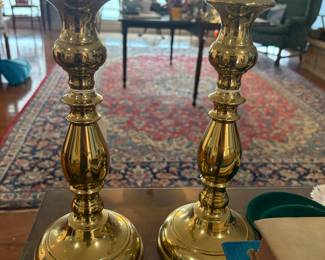 Virginia Metalcrafters Brass Candlesticks